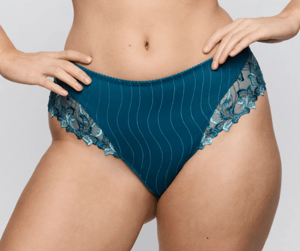 PRIMA DONNA DEAUVILLE PEACOCK SLIP STRING LUXUEUX 0661816PEA