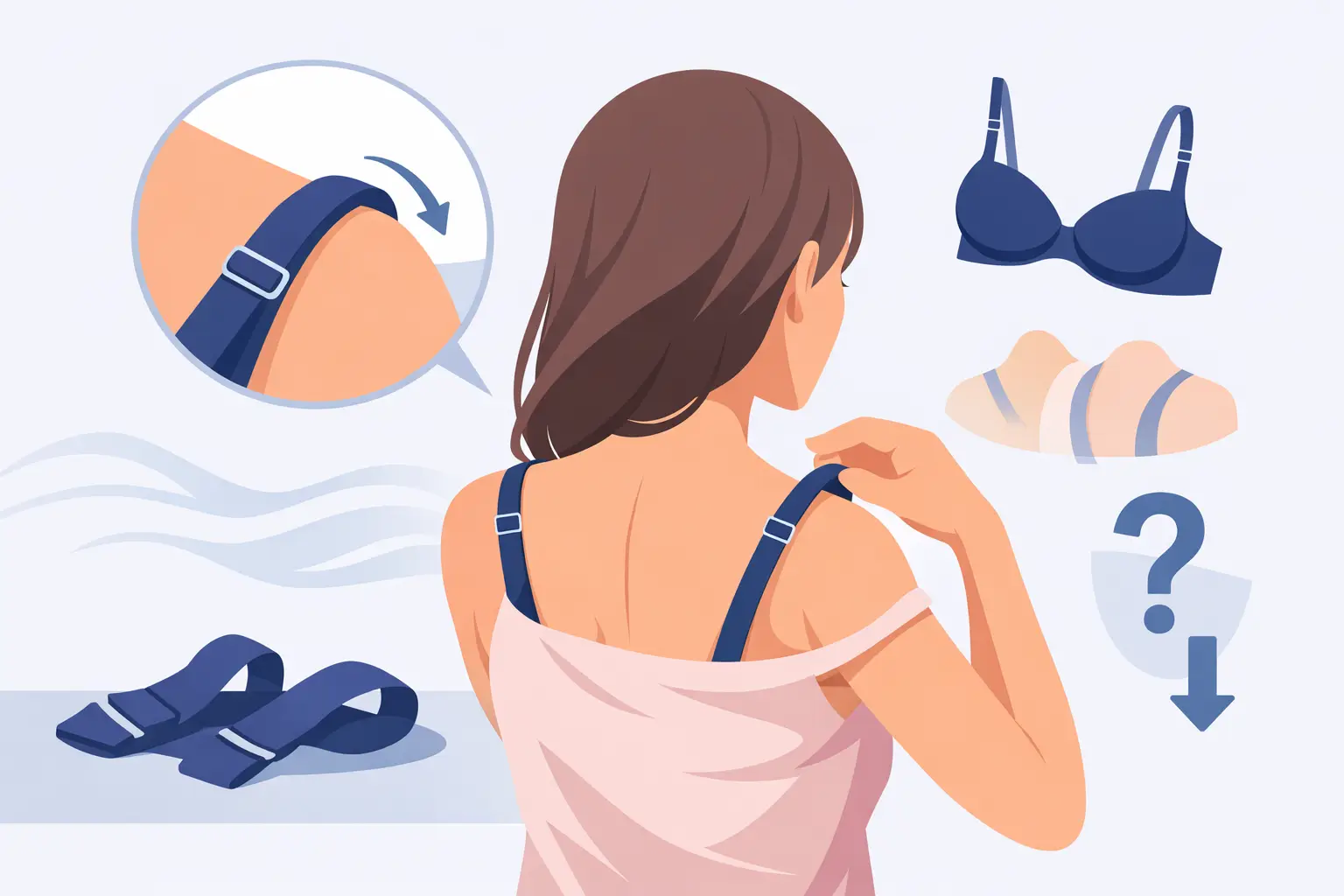 Pourquoi les bretelles glissent-elles ?