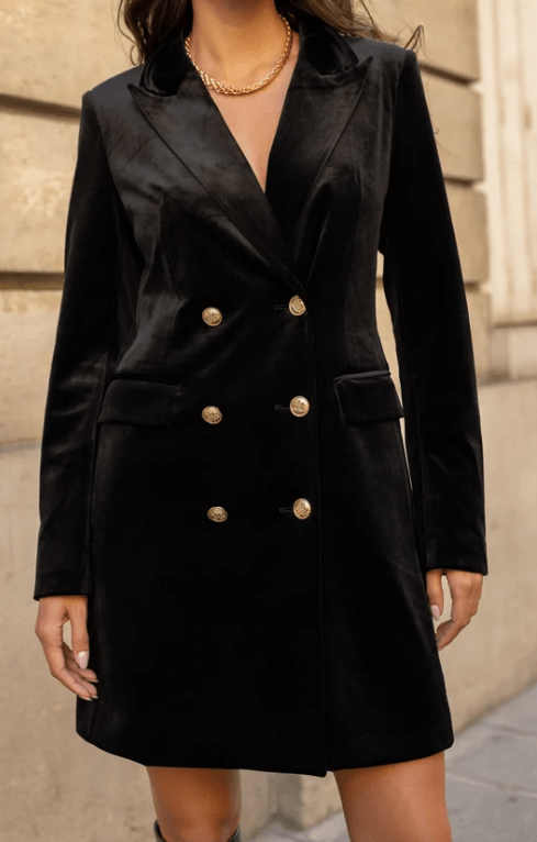 CHOKLATE VESTE LONGUE EN VELOURS
