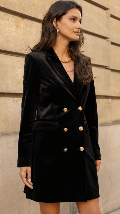 CHOKLATE VESTE LONGUE EN VELOURS